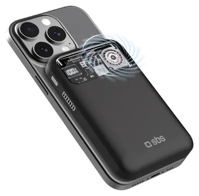 Immagine prodotto di SBS Power Bank Wireless Da 10.000 Mah Con Ventola Di Raffreddamento
