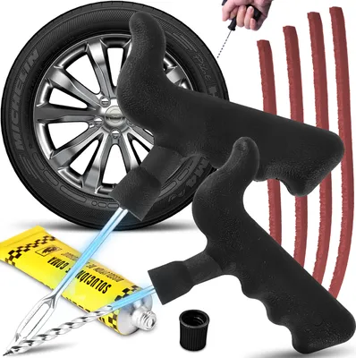 Produktbild von Reifen Reparaturset Flicken Set Autoreifen Reparatursatz Pannenset Flickzeug Reparatur Roller Motorrad KFZ Tire Repair Kit Retoo