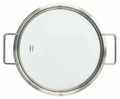 Immagine prodotto di Eva Solo Glasdeckel, Topfdeckel, Pfannendeckel, Edelstahl, Glas, Silberfarben, 24 cm, 301024