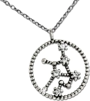 Produktbild von SilberDream Halskette 925 Silber 45cm Sternzeichen Jungfrau Schmuck D2SDK8509W