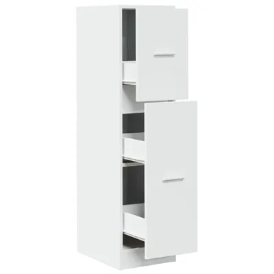 Produktbild von vidaXL Apothekerschrank Weiß 30x41x118 cm Holzwerkstoff
