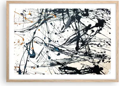 Produktbild von Gerahmtes Poster - Rahmen in heller Eiche - Abstraktion modern - 70x50 cm - Wand Bild - Wanddeko - Wandbilder - Wandposter - Bilderrahmen - Bilder - Kunstdruck - Wandbild - P2NAA70x50-3442