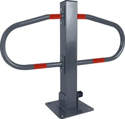 Produktbild von JNGLGO Parkovacia zábrana Skladací parkovací stĺpik s 2 kľúčmi Parkovacia zábrana Pevný a stabilný stĺpik (1 kus)