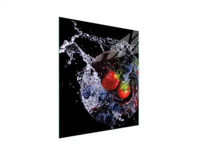 Produktbild von Glasschneidebrett 45x52 Erdbeeren