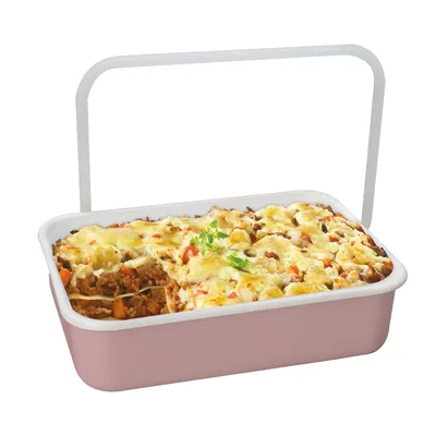 Produktbild von HONEYWARE Frischhaltedose mit Deckel 1,35 L, Emaille, Alt-Rosa