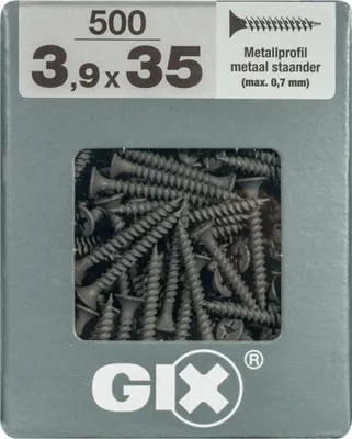 Produktbild von SPAX GIX Typ A, Schraube, Stahl, Gipskarton, Flachkopf, PH (Phillips), Edelstahl