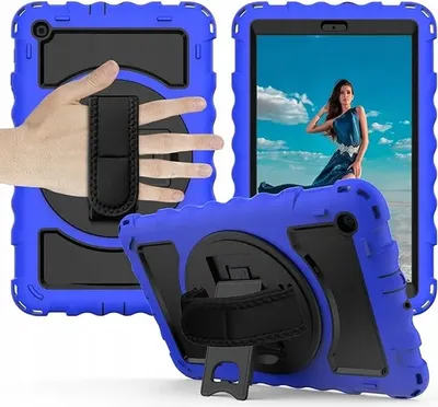 Image de Housse pour Samsung Galaxy Tab A7 10.4" avec bandoulière Bleu
