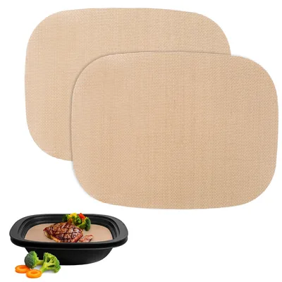 Produktbild von Set mit 2 wiederverwendbaren Backblechen für Thermomix TM7 Varoma, Antihaft-Backmatte, spülmaschinenfestes Backpapier, Zubehör für TM7