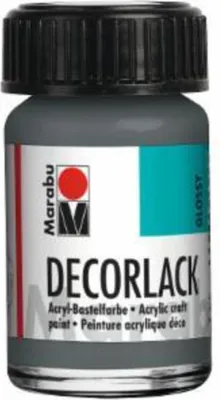 Produktbild von Decorlack Acryl - Grau 078 15 ml. Packung mit 5 Stück