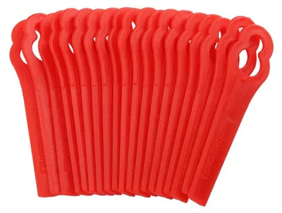 Produktbild von 100 STÜCKE Rasentrimmer Messer Kunststoff Ersatzmesser Set Kunststoffmesser für EinhSell Rasentrimmer Zubehör FRT18A FRT18A1 Kunst 46155 FRT20A1 Akku (100Pcs)