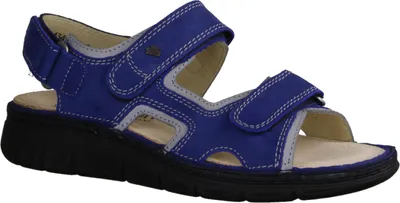 Produktbild von Finn Comfort Wanaka-Soft Damensandale,Atoll/Cement, Leder, Classic - Marken Finn Comfort, Blau, leder (orida/nubuk)