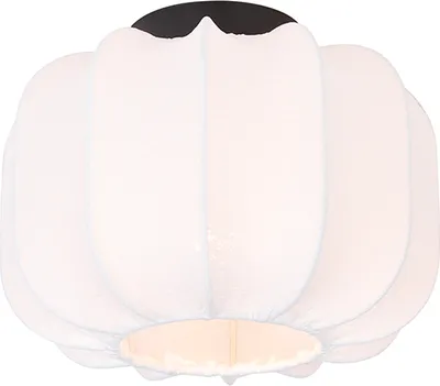 Zdjęcie produktu dla Trio Leuchten - Japandi Japandi lampa sufitowa I lampa sufitowa I lampa I lampa biała 25cm - Madleine I salon I sypialnia - tekstylna okrągła - LED odpowiednia E27