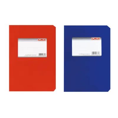 Produktbild von Herlitz 263517, Blau, Rot, 150 Blätter, Liniertes Papier, 150 x 210 mm (A5), 70 g/m²