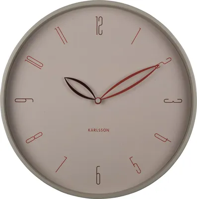 Immagine prodotto di Karlsson - Orologio da parete Petals - Grigio - Ø40cm
