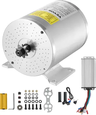 Image de VEVOR 2000W Kit de moteur électrique à courant continu sans balais - 48 V 4300 tr/min Moteur électrique pour kart, vélo électrique, moto, scooter, bricolage