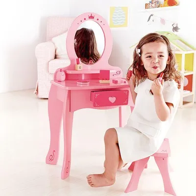 Image de Hape Coiffeuse Jouets - Coiffeuse avec accessoires pour enfants