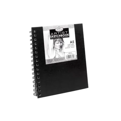 Immagine prodotto di Quaderno per schizzi con copertina rigida a spirale Royal & Langnickel, 5,8" x 8,3", 110 g/m², 80 fogli