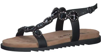 Produktbild von Tamaris Damen Sandalen Leder Sommer; BLACK/schwarz; 37 EU