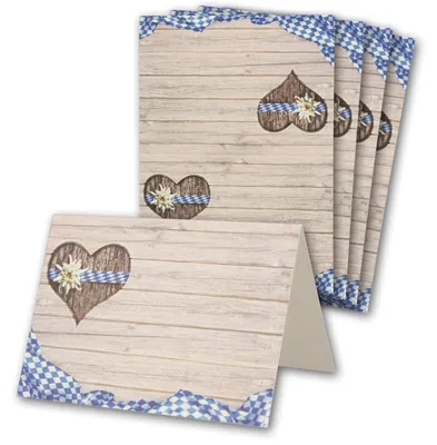 Tafelkarten Bavaria DIN A7, 25 Stück, 7,4x10,5 cm, beschreibbar