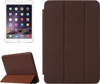 Produktbild von Horizontal Flip Solid Color Ledergehäuse mit Holder & Sleep / Wake-up-Funktion für iPad mini 4 (Brown)