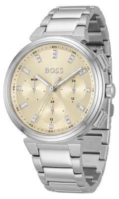 Produktbild von Hugo Boss One Damenuhr Quarz Edelstahl 38mm HB1502676