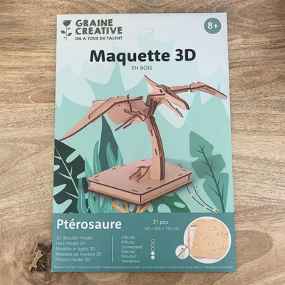 Image de Maquette 3D en bois - Ptérosaure