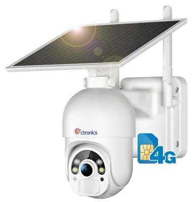 Imagen del producto de Cámara de seguridad exterior, inalámbrica, con energía solar, resolución 2.5K HD