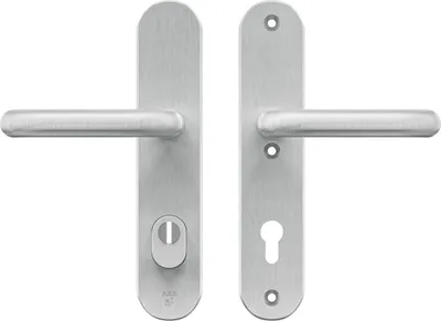Produktbild von AXA Sicherheitstürbeschlagset – Oval Plus – Aluminium – Türgriff – SKG3 – PC85 mit Kernzugsicherung