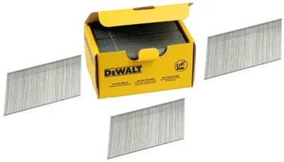 Productafbeelding van Doos met 2500 verzinkte spijkers, 20 graden scherpe punt, 16 gauge, merk DEWALT