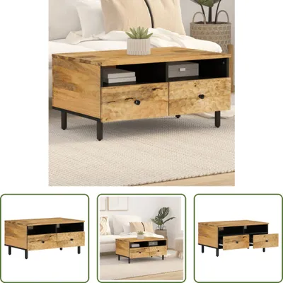 Produktbild von The Living Store Couchtisch 80x54x40 cm Massivholz Mango