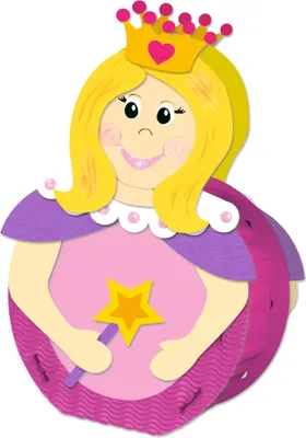 Produktbild von URSUS Laternen-Bastelset 21 Prinzessin