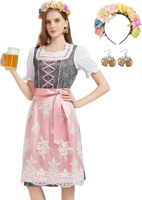 Produktbild von Bayerisches Kleid Trachtenkostüm Dirndl für  Größe M