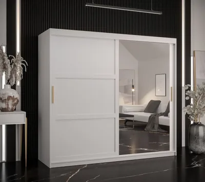 Produktbild von Kleiderschrank RAISA 2 – Breite 200 cm, weiß