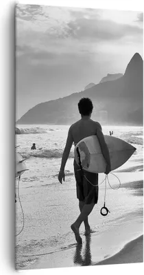 Produktbild von Bild auf Leinwand - Leinwandbild - Meer Welle Surfen - 65x120cm - Wand Bild - Wanddeko - Wandbilder - Leinwanddruck - Bilder - Kunstdruck - Wanddekoration - Leinwand bilder - Wandkunst - PA65x120-3745
