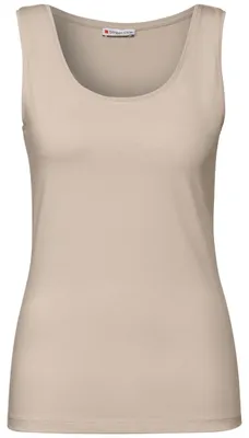 Immagine prodotto di Street One Jersey Top "Basic Top in Unifarbe", A322896, cotone beige, taglia 40