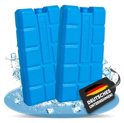Produktbild von 2 NEMT Kühlakkus Kühlelemente für Kühltasche oder Kühlbox je 200ml 12 h Kühlpack