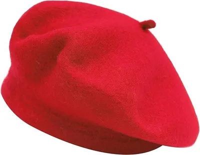 Produktbild von Retro Einfarbig Baskenmütze Warme Wolle Frühling Winter Beanie Frauen Mädchen Hut Winter Baskenmütze-Rot