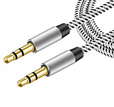 Zdjęcie produktu dla Kabel Aux Jack - Jack 3,5 Stereo Oplot 1 Metr 114