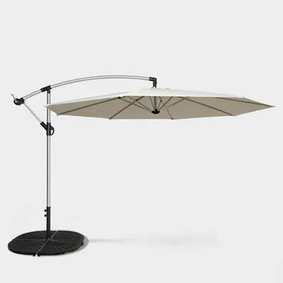 Image de Parasol de jardin 3 mètres excentré aluminium octogonal Bar Hotel Fan