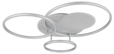 Produktbild von LED Deckenleuchte JOHNSON, Silber, Metall, Dimmbar, Memory, 80,7 cm