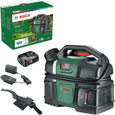 Immagine prodotto di Idropulitrice a batteria BOSCH (per biciclette)  Fontus 18V-6  Batteria 18V 2,0Ah + caricabatteria AL1820  Serbatoio da 6 litri