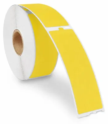 Produktbild von Dymo 99010 Gelbe kompatible Etiketten - 89 mm x 28 mm - 260 Etiketten - Permanent, KI-generiertes Bild