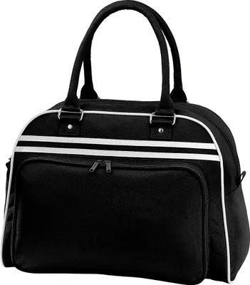 Image de Bagbase Retro Bowling Sac (23 litres) BC1316 (Taille unique) (Noir/Blanc)