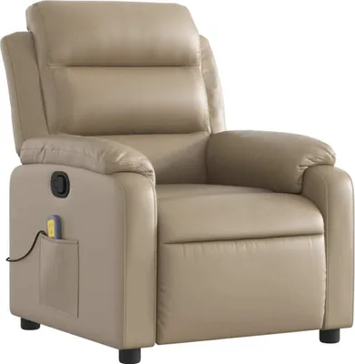 Zdjęcie produktu dla VidaXL 373499, Sztuczna skóra, Cappuccino, Pianka, 110 kg, 750 mm, 925 mm