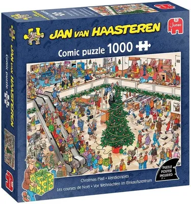 Productafbeelding van Puzzel xms jvh christmas mall 1000 Plenty Gifts