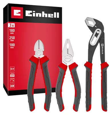 Immagine prodotto di Set di pinze EINHELL, 370531, 180/250 mm, 3 pezzi