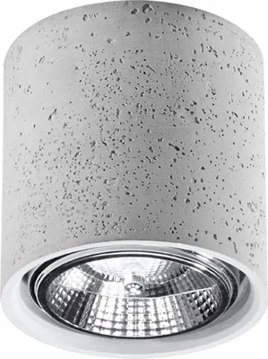 Produktbild von Deckenleuchte CULLO Beton 1xGU10 10W Beton 14x14x14cm Sollux Lighting