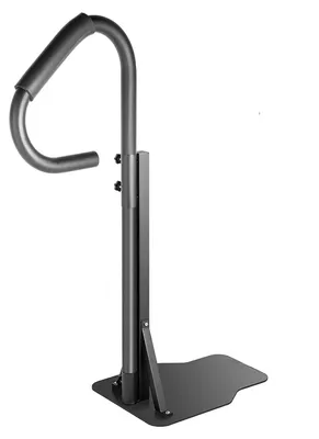 Image de Barre d'appui pour spa - Poignée - Rotation à 360° - Réglable en hauteur - Capacité de charge de 272 kg - Métal - Montage latéral pour marchepied - Noir