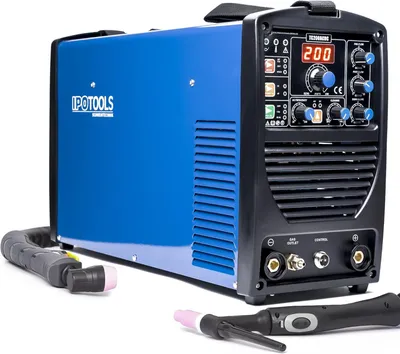 Produktbild von TIG-Schweißgerät mit AC/DC-Funktion und 200 A IGBT – 3-in-1 Kombigerät mit MMA-Elektroden und Plasmaschneidegerät
