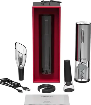 Produktbild von Prestigio Nemi     elektrisches Weinöffner-Set        silver retail